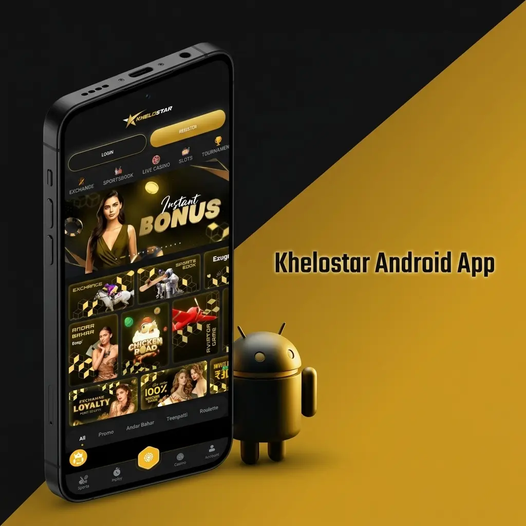 Khelostar Android app APK download for mobile betting and casino games in India