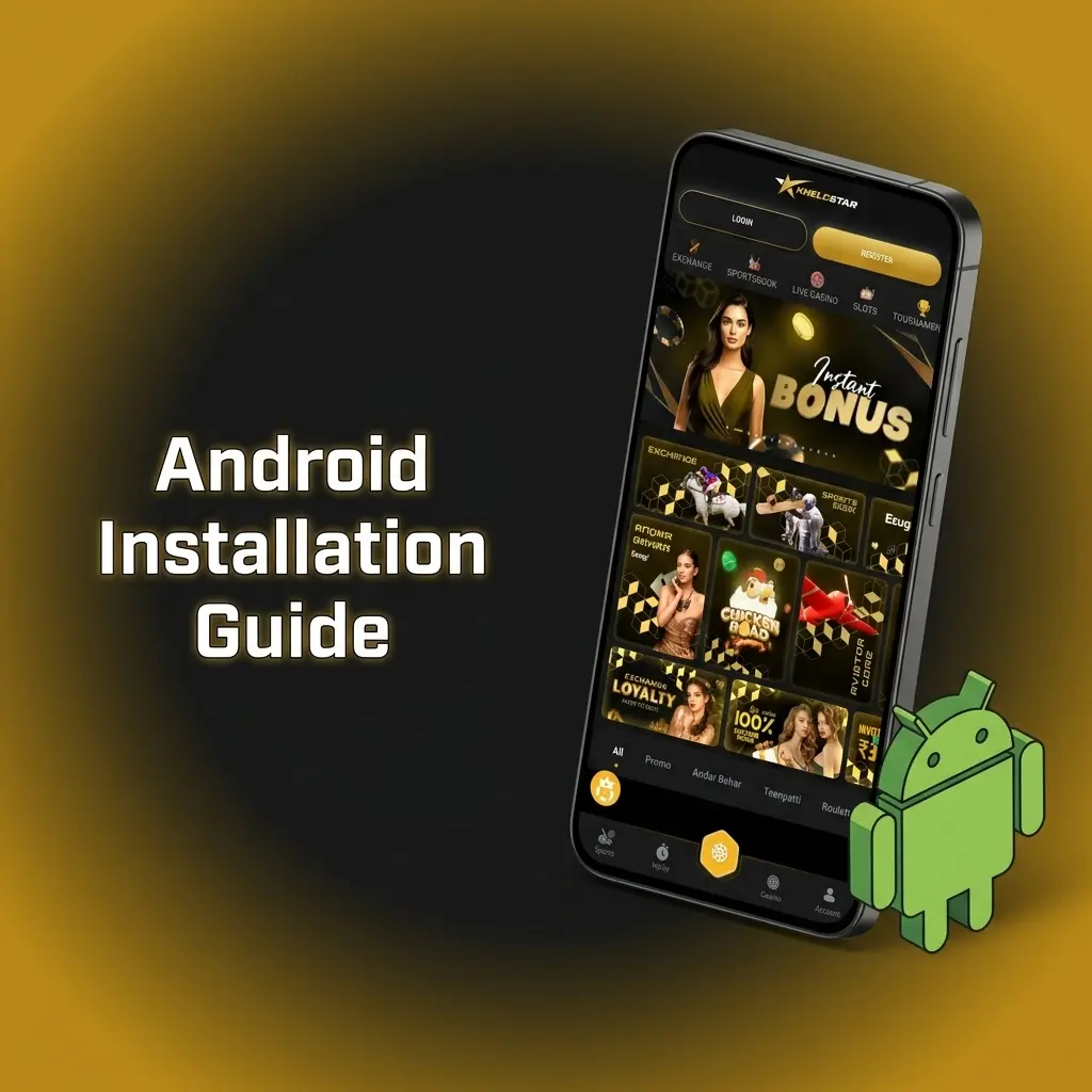 Khelostar Android APK installation guide for esports betting app setup on mobile device in India