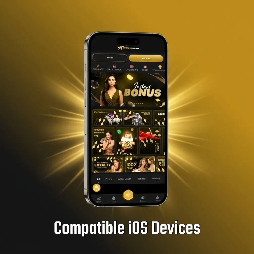 Khelostar app compatible iOS devices including iPhone X to iPhone 17 series and iPad Air and iPad Pro models