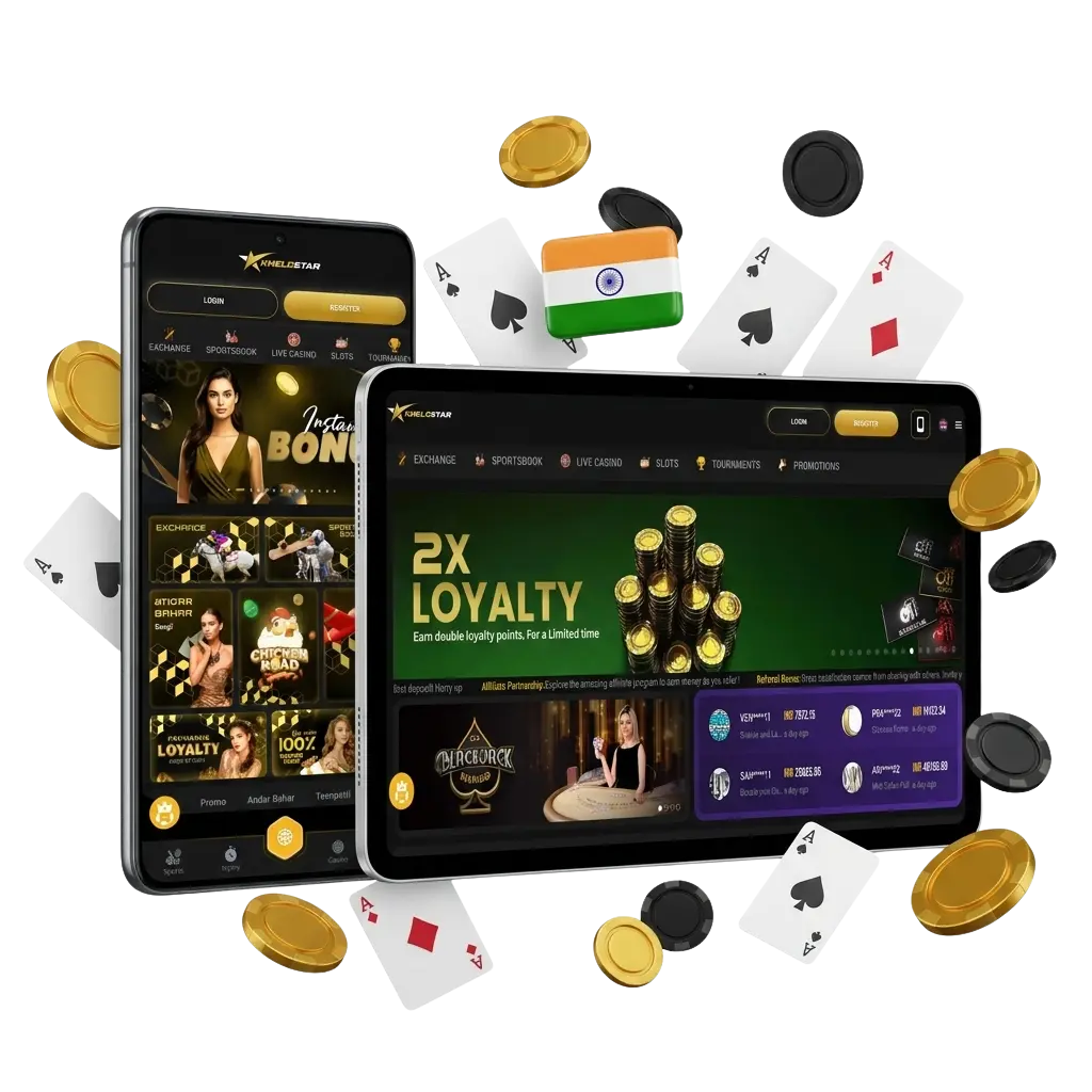 Khelostar India official sports betting and online casino platform with cricket, kabaddi betting and 5000+ casino games