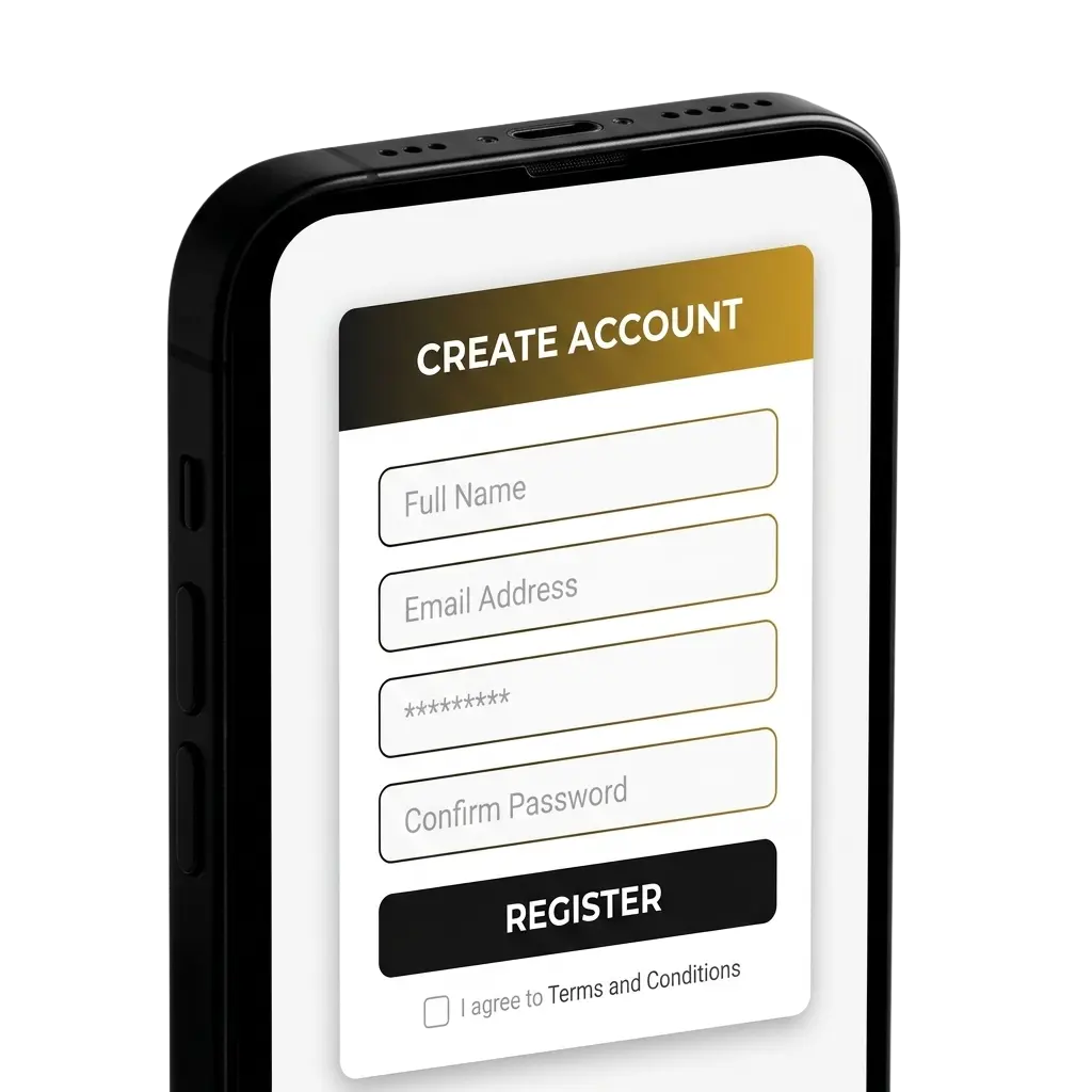 Khelostar registration process in India showing sign-up steps for casino and sportsbook account access
