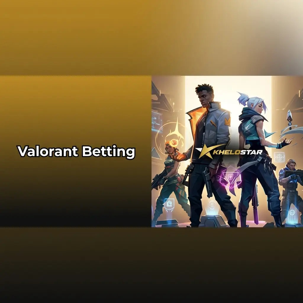 Valorant betting markets on Khelostar covering VCT tournaments, match winner, map winner, and live betting options