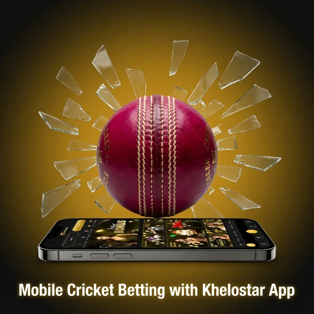 Khelostar mobile app for cricket betting on Android and iOS with live markets and easy bet placement