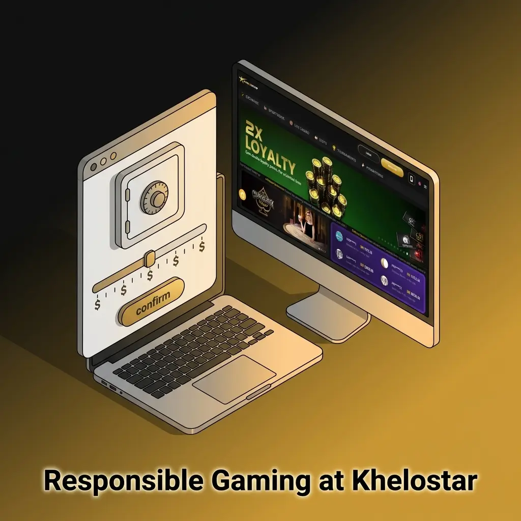 Khelostar responsible gaming tools including deposit limits, session reminders, and self-exclusion for safe play