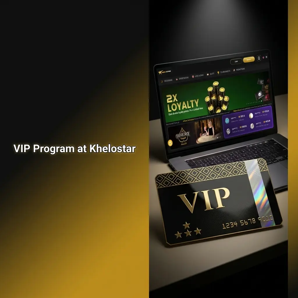 Khelostar VIP programme tiers from Bronze to Diamond with loyalty rewards, cashback, and exclusive perks for players